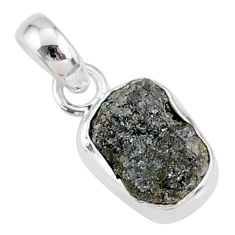 3.45cts natural diamond rough fancy 925 sterling silver handmade pendant r79118