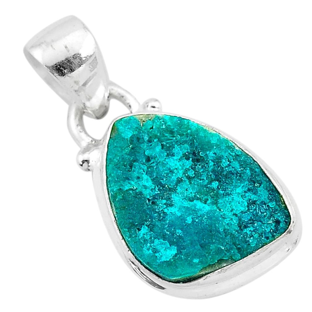 7.50cts natural dioptase 925 sterling silver pendant jewelry t3182