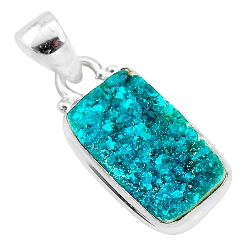 8.03cts natural dioptase 925 sterling silver pendant jewelry t3235