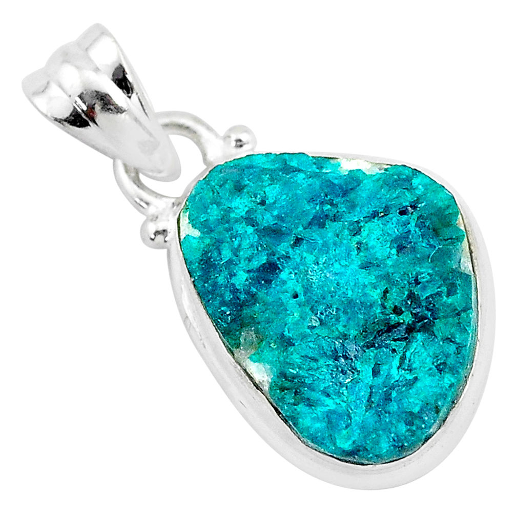 8.56cts natural dioptase 925 sterling silver pendant jewelry t3252