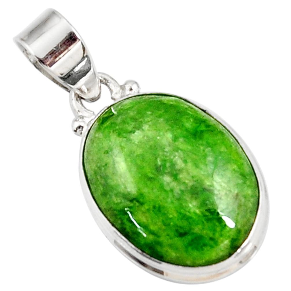  green chrome diopside 925 sterling silver pendant d42593