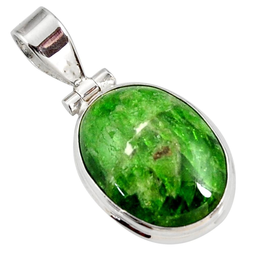  green chrome diopside 925 sterling silver pendant d42600