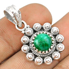 4.48cts natural green chrome diopside 925 sterling silver pendant jewelry u16689