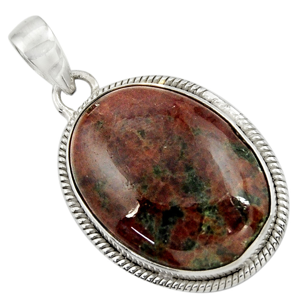  green grass garnet 925 sterling silver pendant jewelry d41578