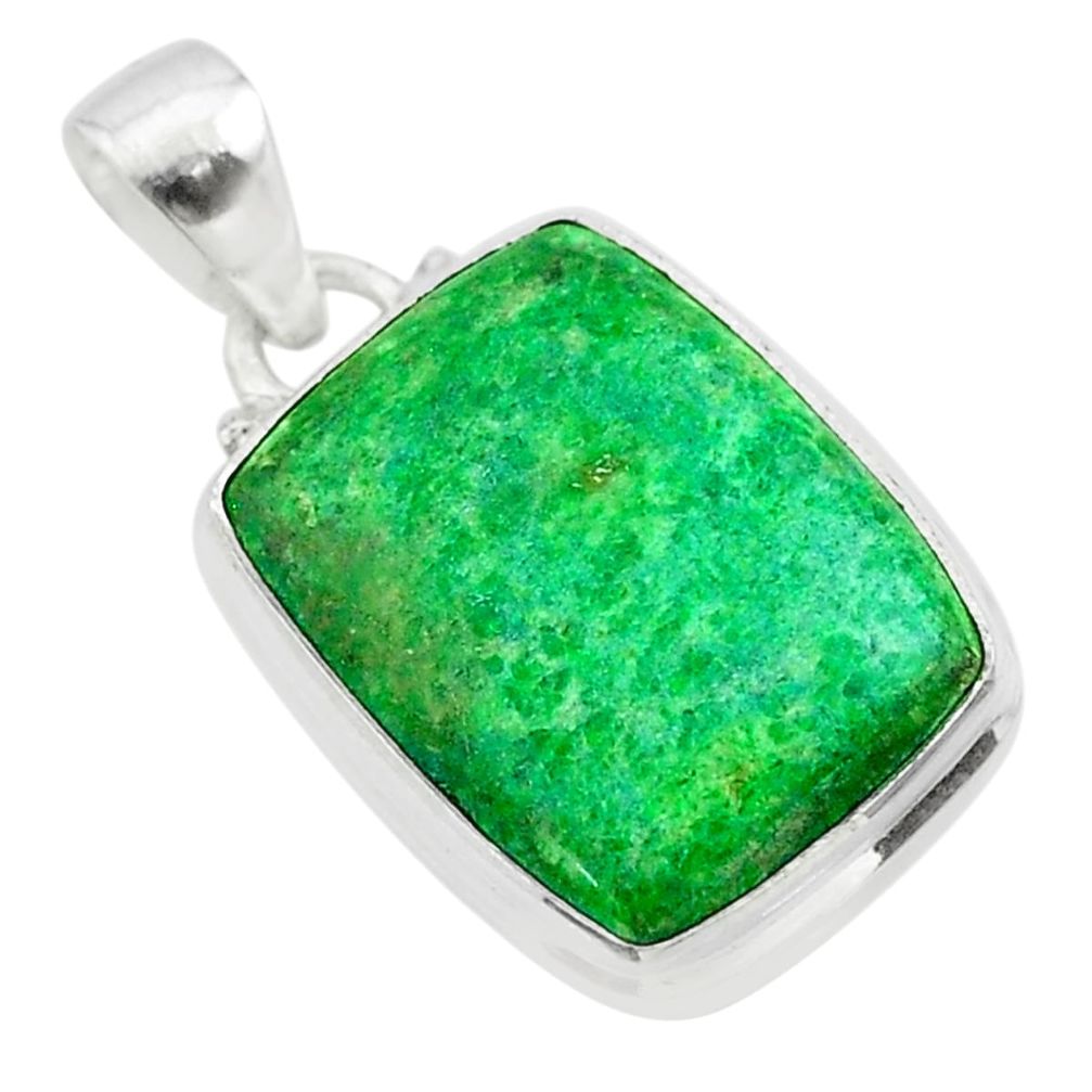 14.68cts natural green maw sit sit 925 sterling silver pendant jewelry t54662