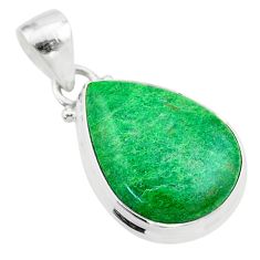 13.03cts natural green maw sit sit 925 sterling silver pendant jewelry t54671