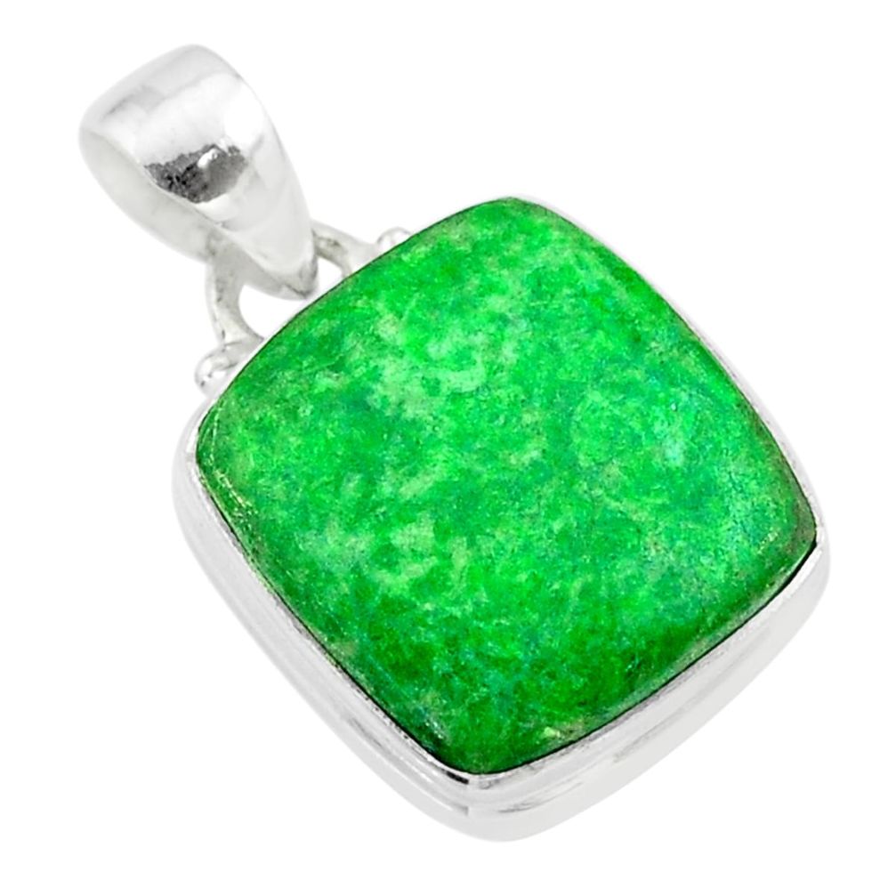 12.63cts natural green maw sit sit 925 sterling silver pendant jewelry t54679