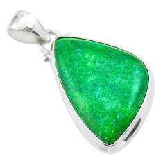 13.15cts natural green maw sit sit 925 sterling silver pendant jewelry t54687
