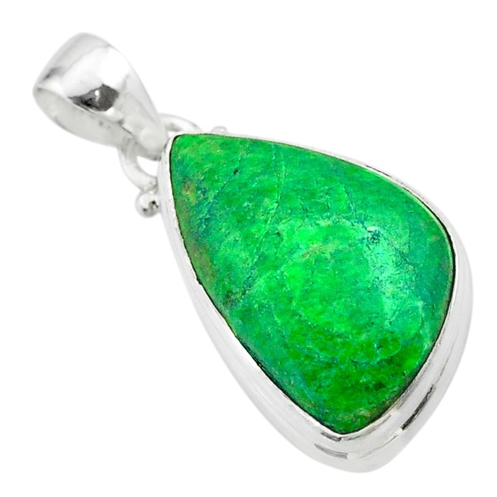 12.70cts natural green maw sit sit 925 sterling silver pendant jewelry t54695