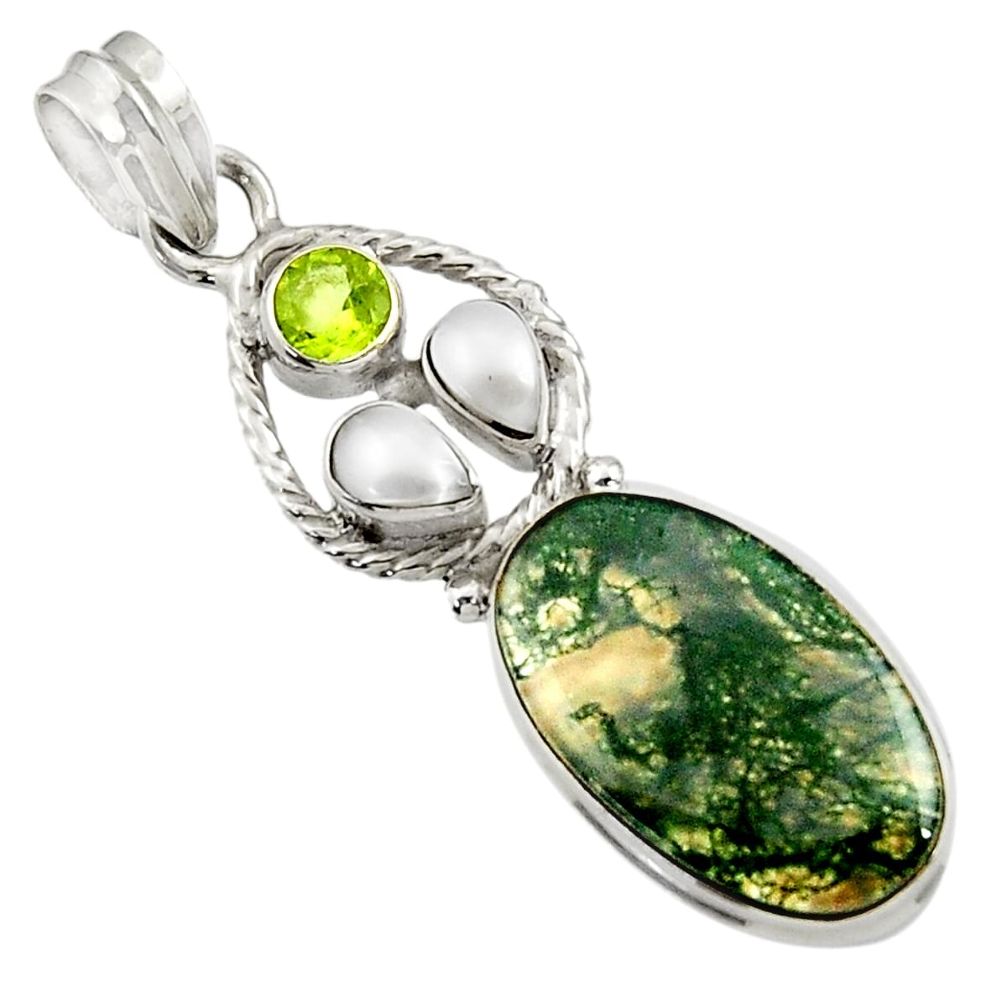 e peridot 925 sterling silver pendant d45113