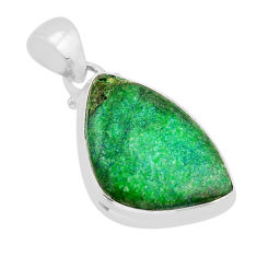 12.05cts natural green opaline fancy 925 sterling silver pendant jewelry y61884