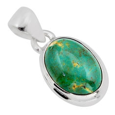 6.64cts natural green opaline oval 925 sterling silver pendant jewelry y82042