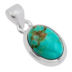 5.85cts natural green opaline oval 925 sterling silver pendant jewelry y82053