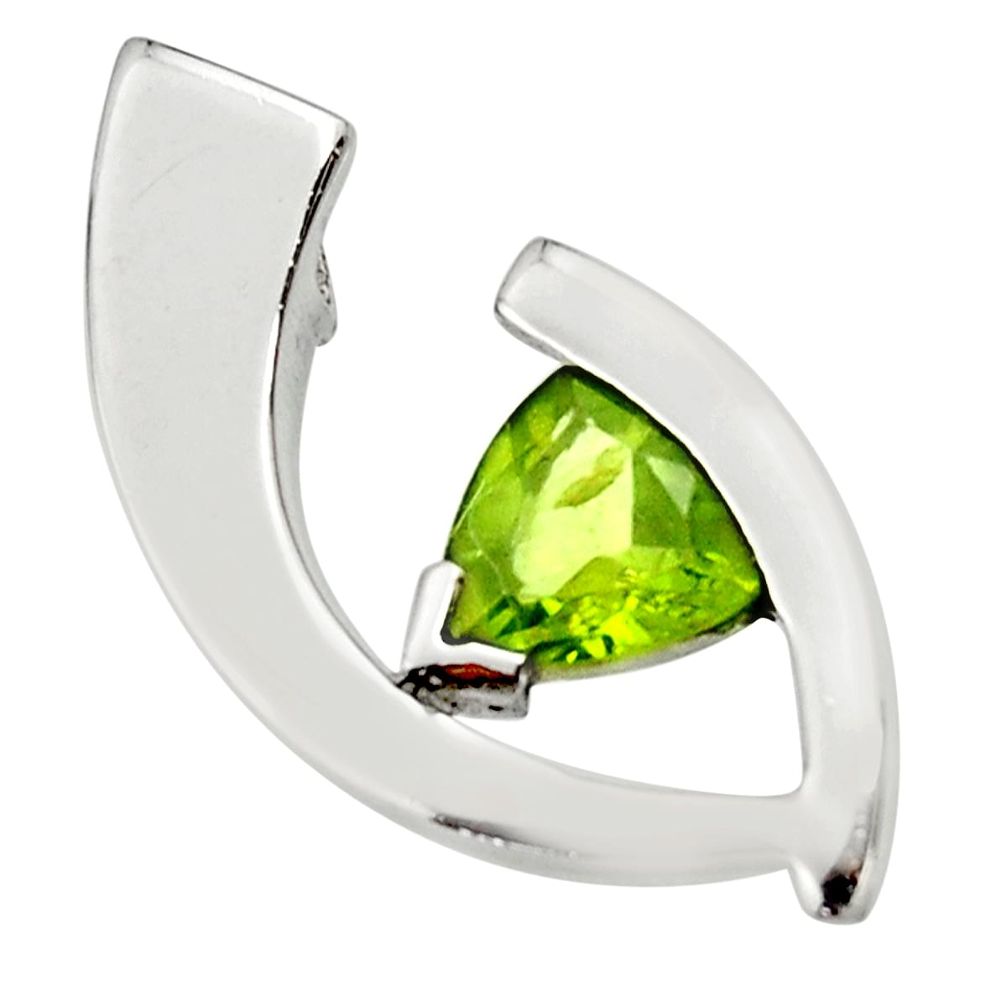 green peridot 925 sterling silver pendant jewelry d45635