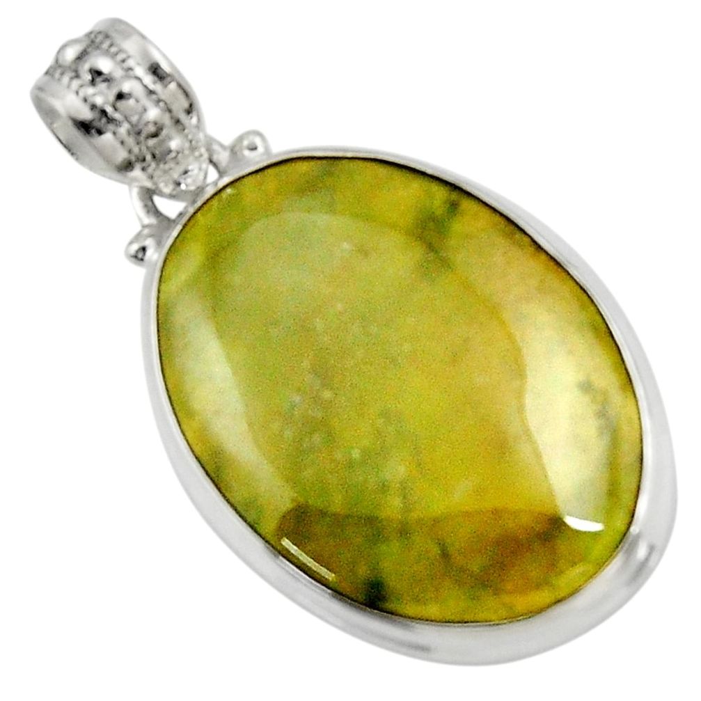  green vasonite 925 sterling silver pendant jewelry d41221