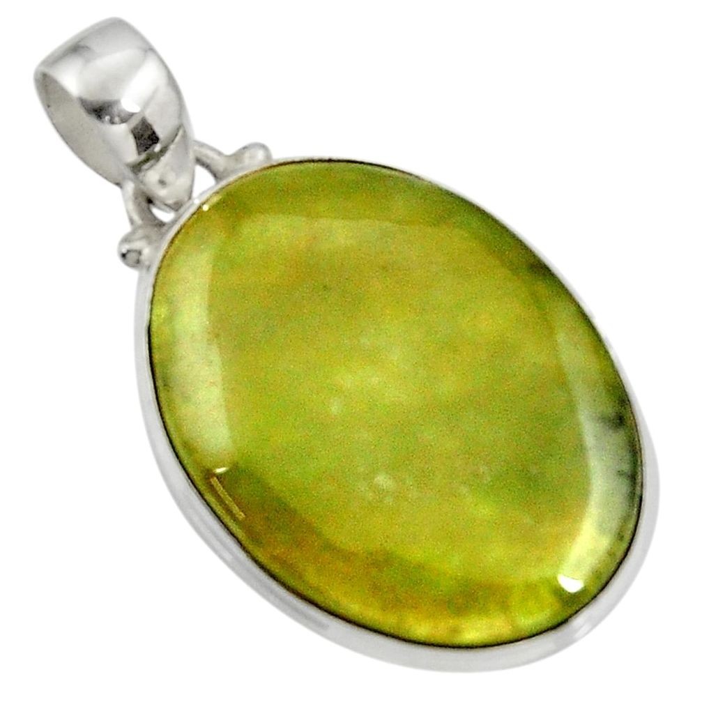  green vasonite 925 sterling silver pendant jewelry d41228