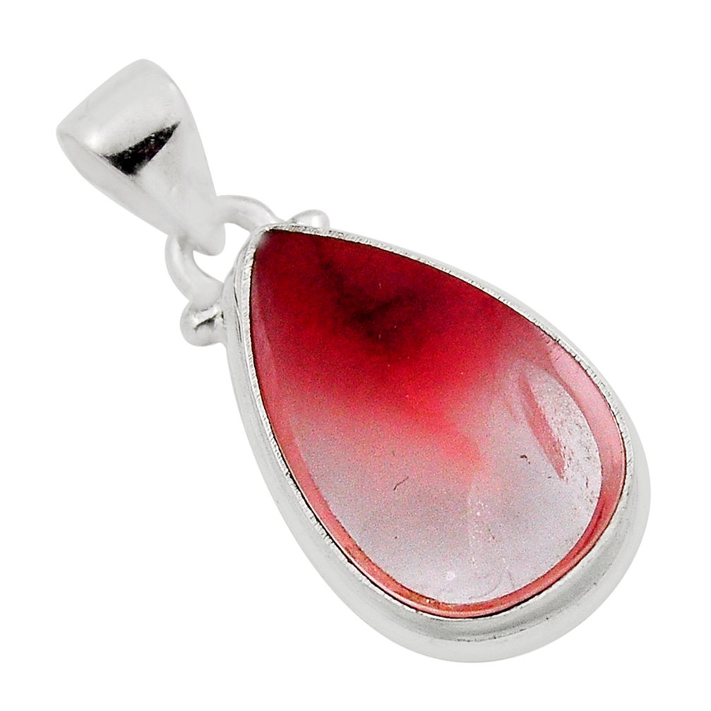 10.10cts natural honey botswana agate 925 sterling silver pendant jewelry n25431