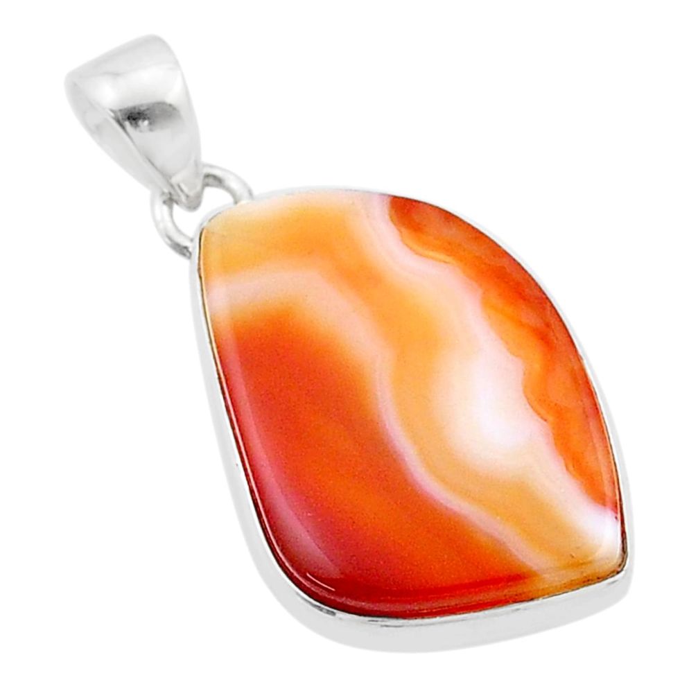 13.39cts natural honey botswana agate 925 sterling silver pendant jewelry u40251