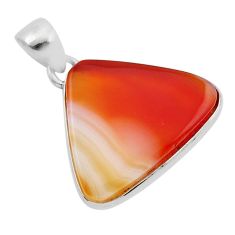 13.49cts natural honey botswana agate 925 sterling silver pendant jewelry y88738