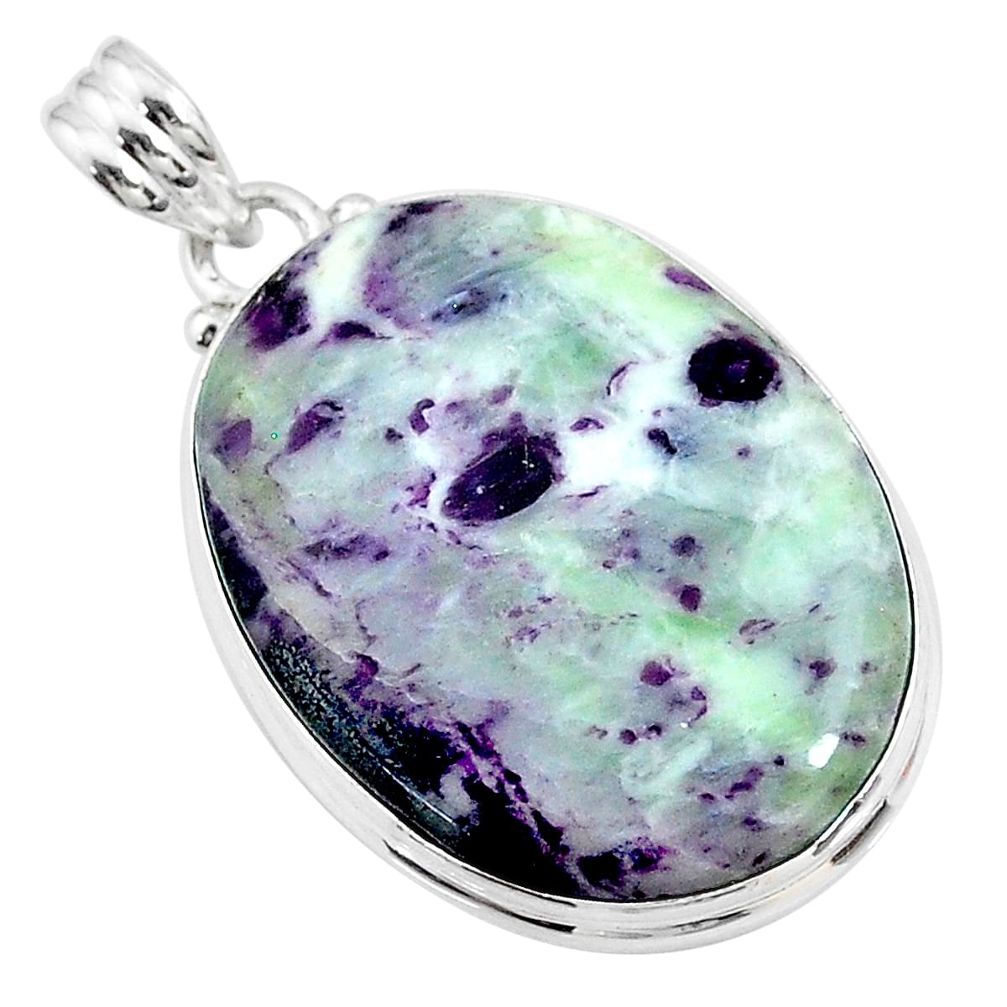 24.41cts natural kammererite 925 sterling silver pendant jewelry t18638