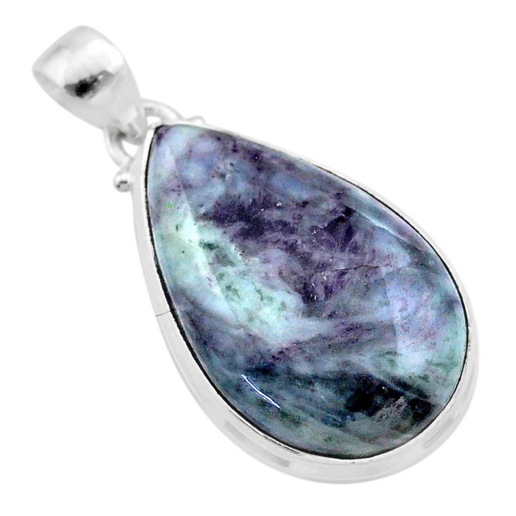 19.72cts natural kammererite 925 sterling silver handmade pendant jewelry t46021