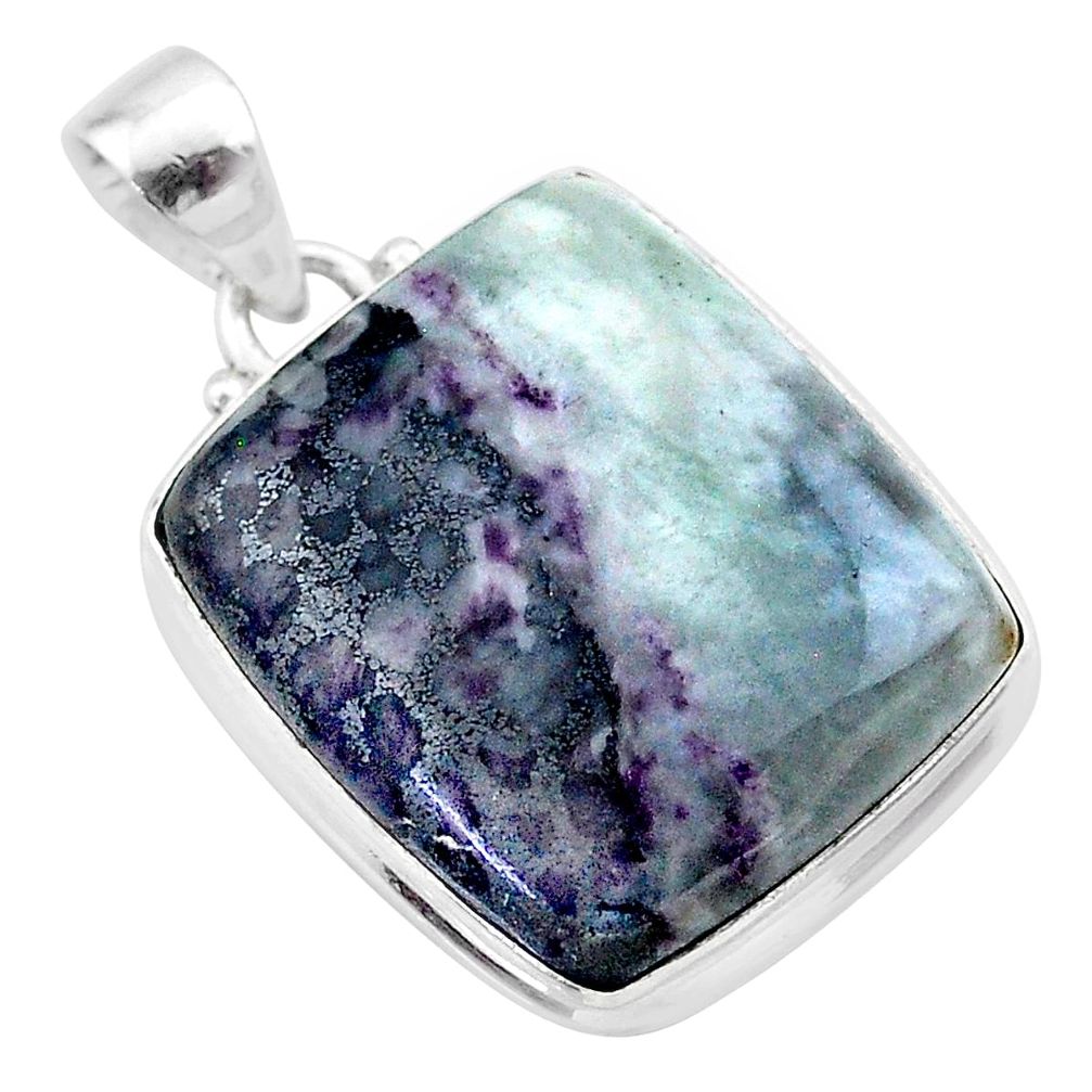 22.02cts natural kammererite 925 sterling silver pendant jewelry t46046
