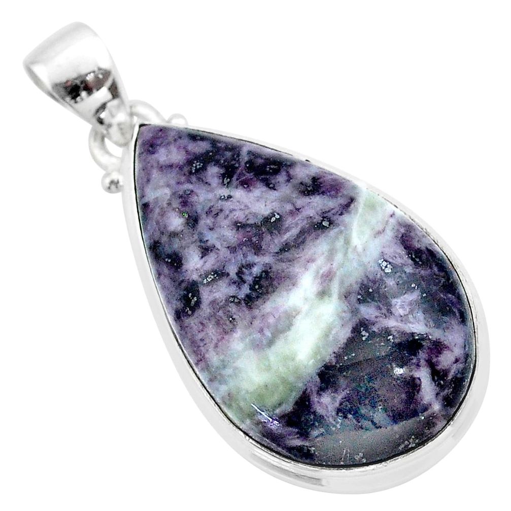 23.46cts natural kammererite 925 sterling silver pendant jewelry t46061