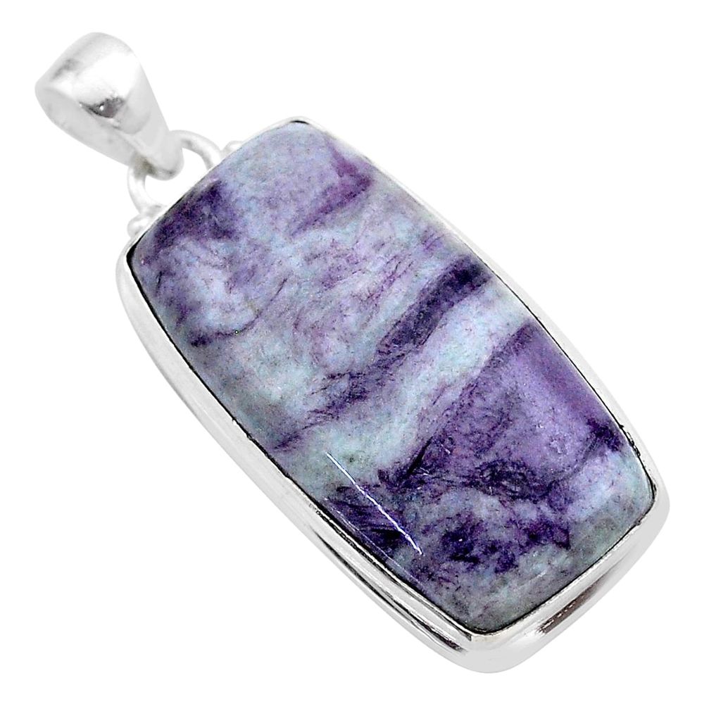 27.52cts natural kammererite 925 sterling silver pendant jewelry t46085