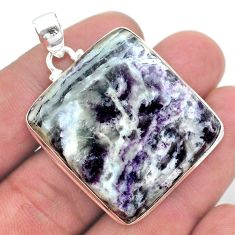 51.51cts natural kammererite 925 sterling silver pendant jewelry t46217