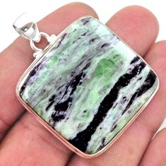 53.31cts natural kammererite 925 sterling silver handmade pendant jewelry t46219