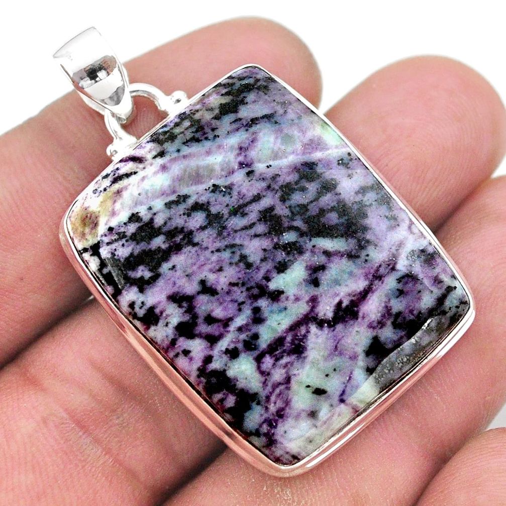 48.89cts natural kammererite 925 sterling silver pendant jewelry t46233