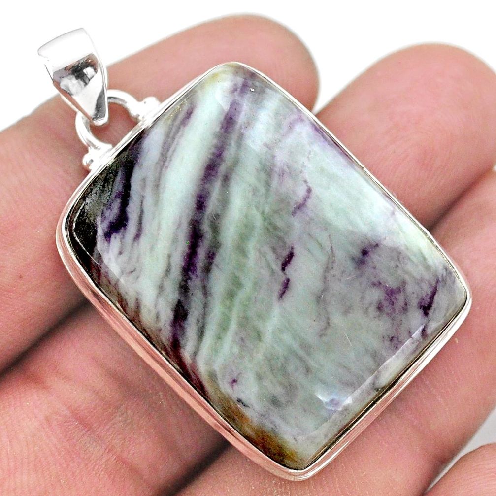 50.90cts natural kammererite 925 sterling silver pendant jewelry t46234