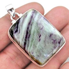 50.90cts natural kammererite 925 sterling silver pendant jewelry t46234