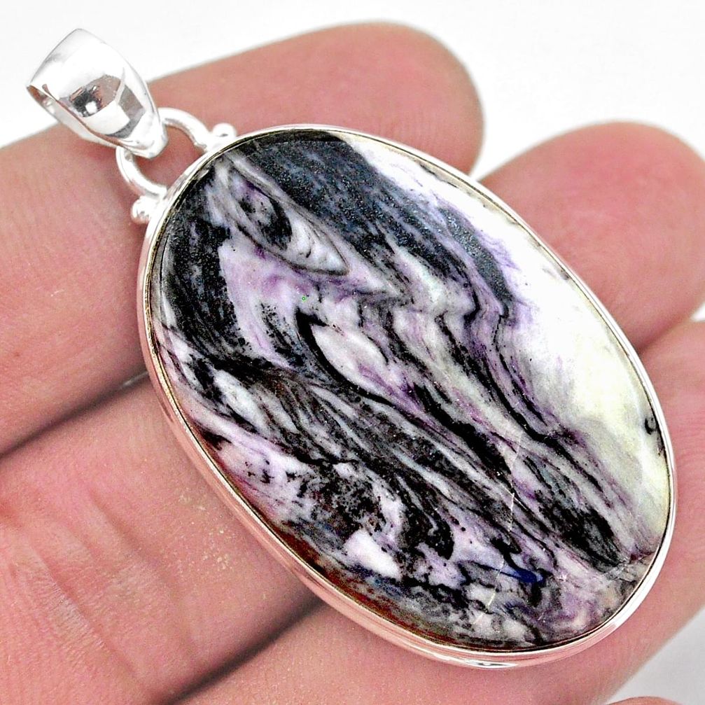 47.21cts natural kammererite 925 sterling silver pendant handmade jewelry t46242