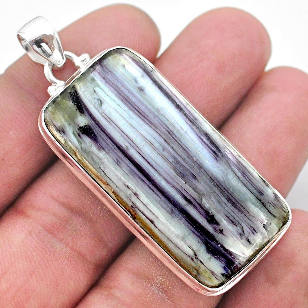 45.84cts natural kammererite 925 sterling silver pendant handmade jewelry t46249