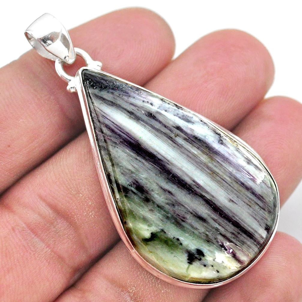 41.25cts natural kammererite 925 sterling silver pendant jewelry t46259