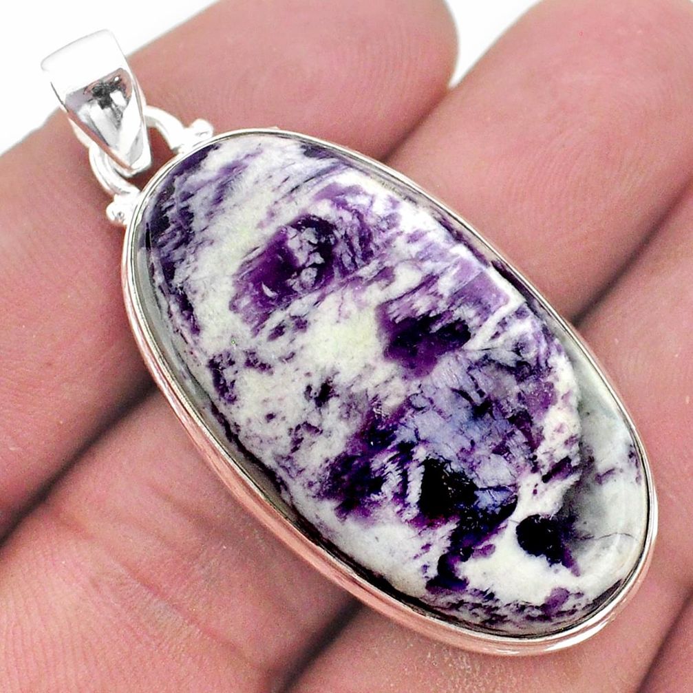 37.13cts natural kammererite 925 sterling silver pendant handmade jewelry t46264