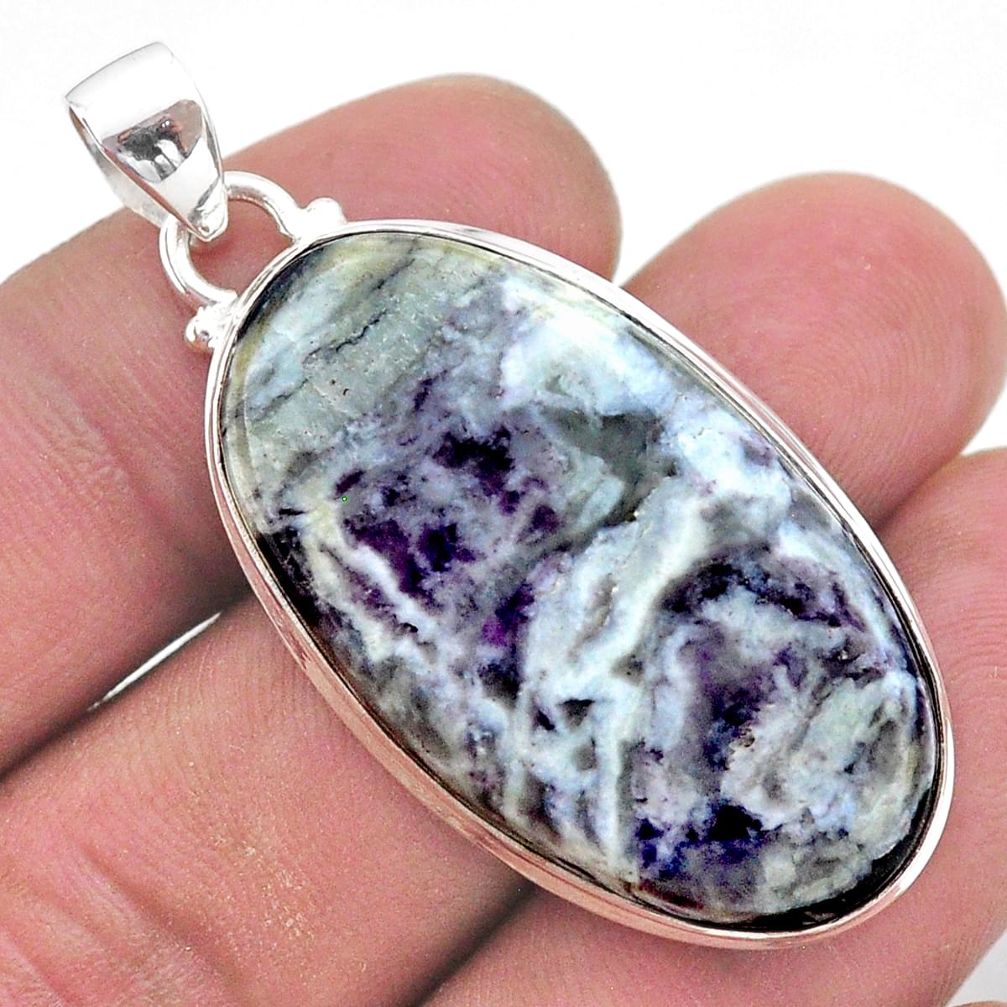 32.17cts natural kammererite 925 sterling silver pendant handmade jewelry t46267