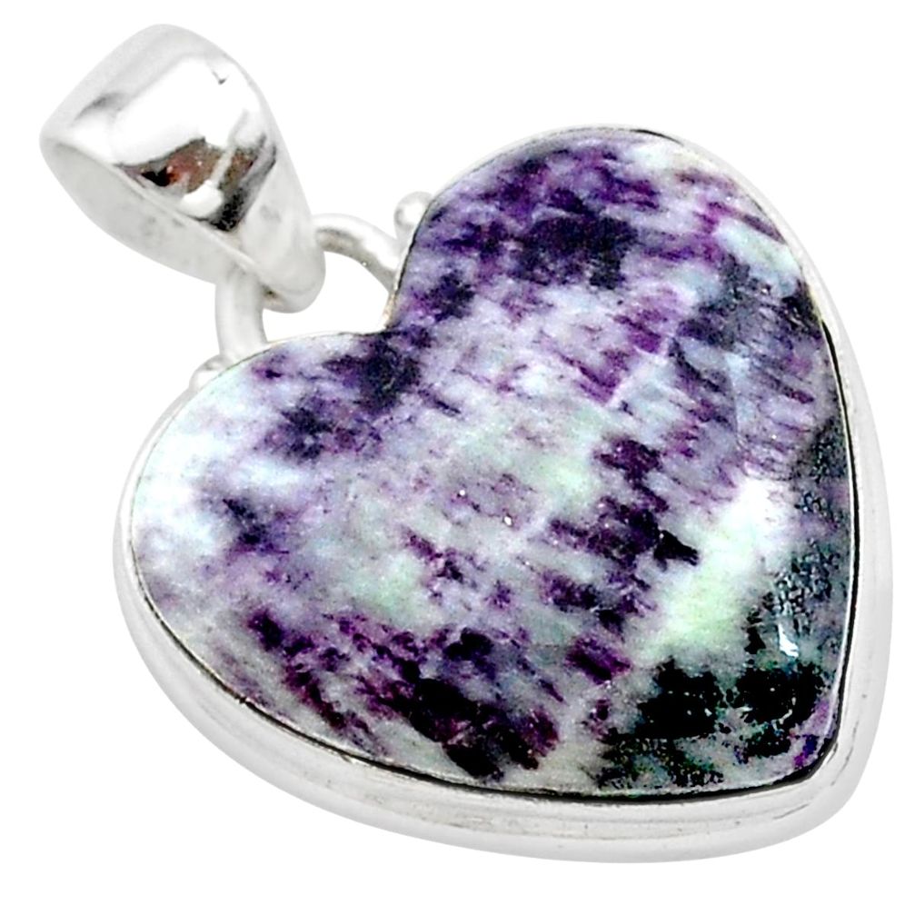 16.20cts heart kammererite heart 925 sterling silver pendant jewelry t23050