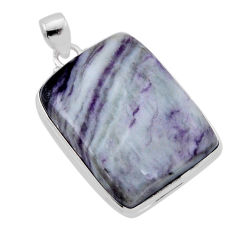 46.49cts natural kammererite octagan 925 sterling silver pendant jewelry n51450