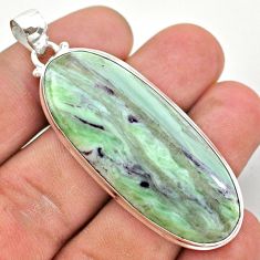 42.57cts natural kammererite oval 925 sterling silver pendant jewelry t42729