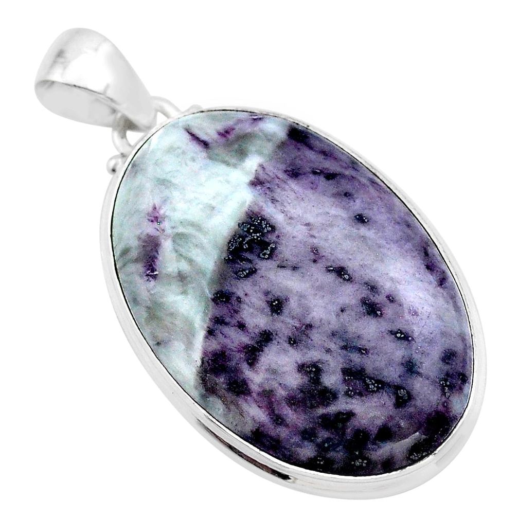29.34cts natural kammererite oval 925 sterling silver pendant jewelry t46086