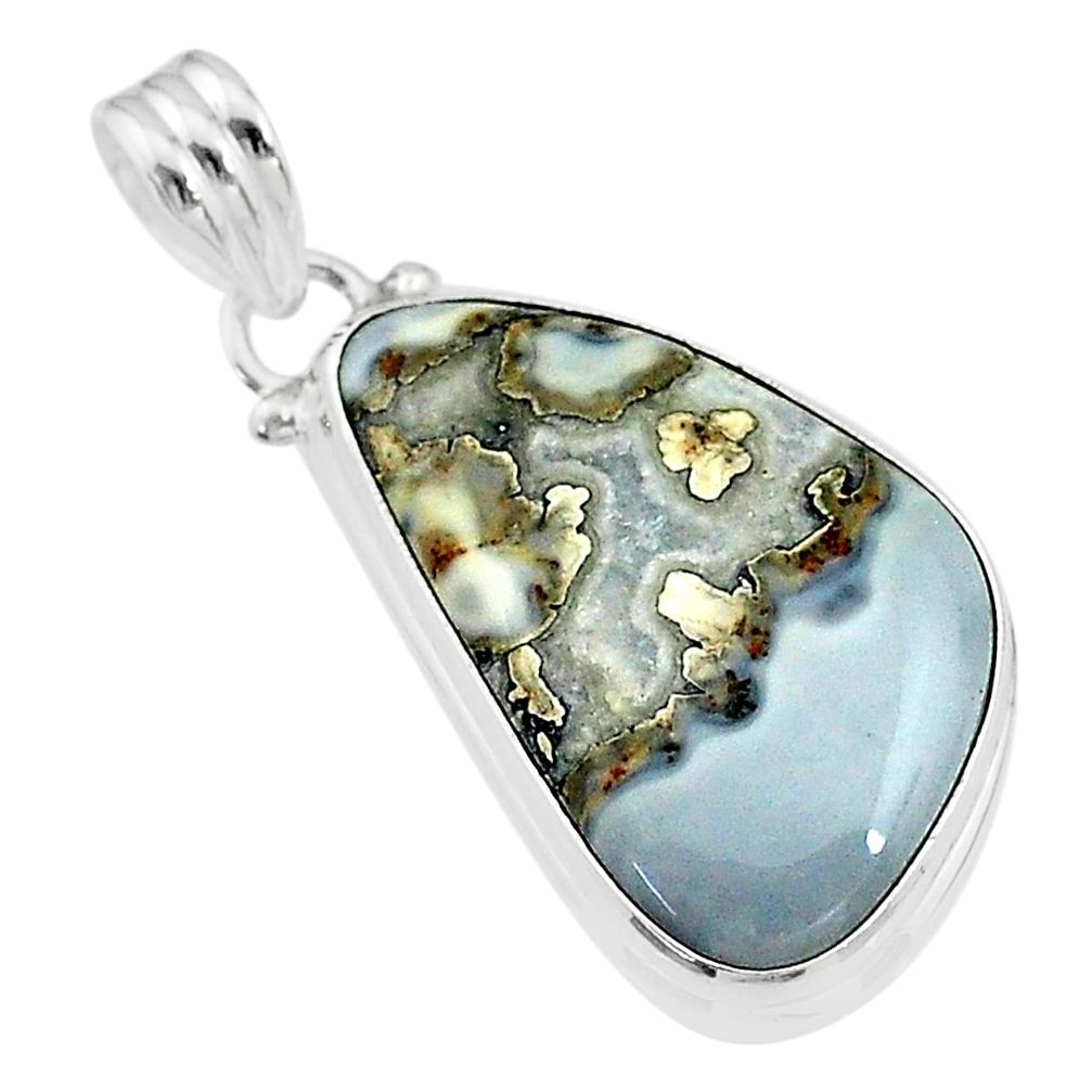 15.65cts natural malinga jasper 925 sterling silver pendant jewelry t18435