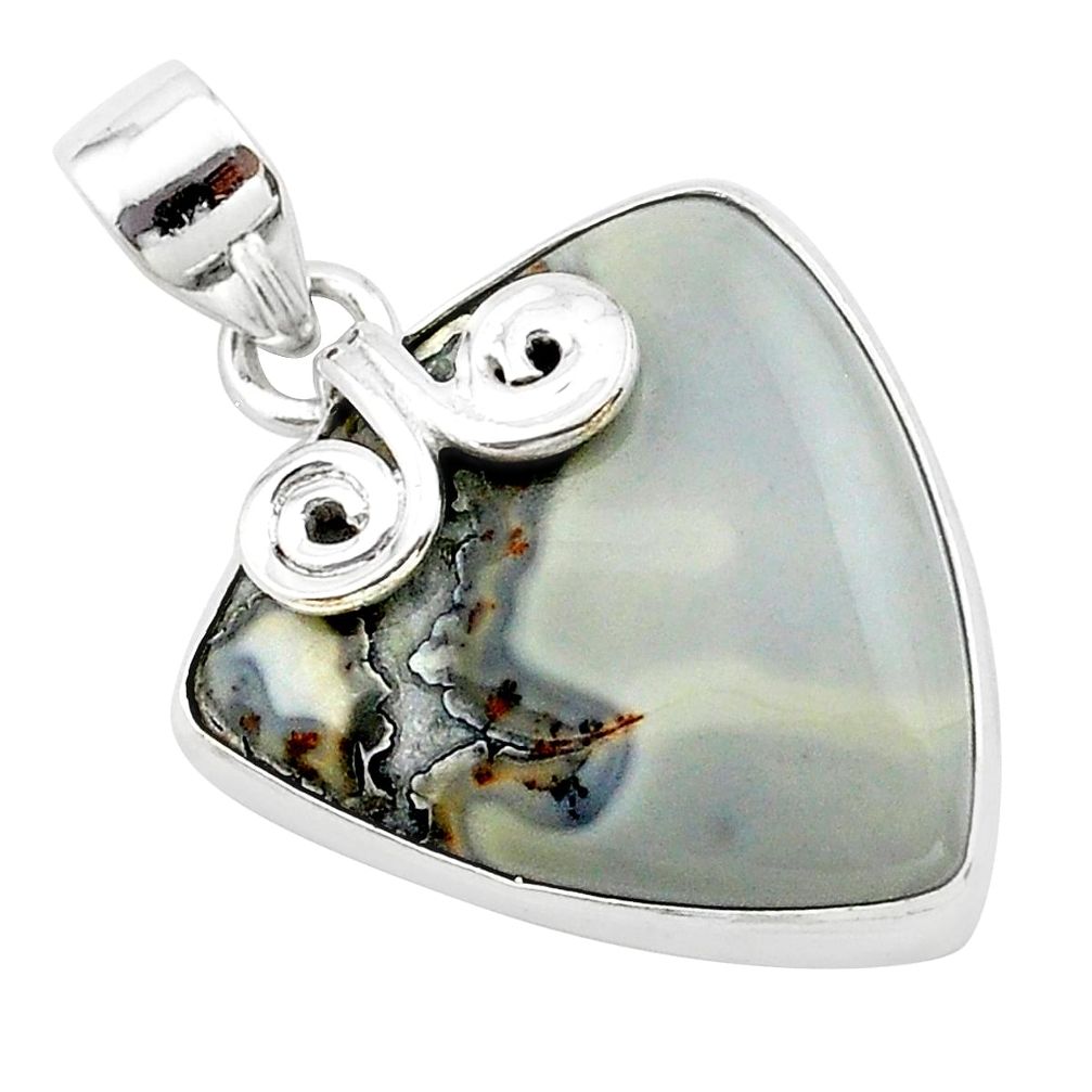 16.70cts natural malinga jasper 925 sterling silver pendant jewelry t22885