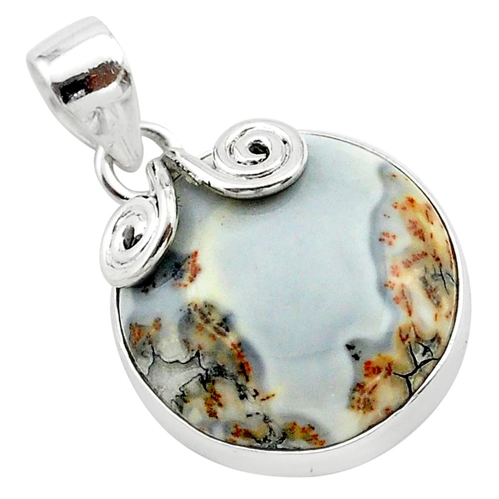 15.65cts natural malinga jasper 925 sterling silver pendant jewelry t22886