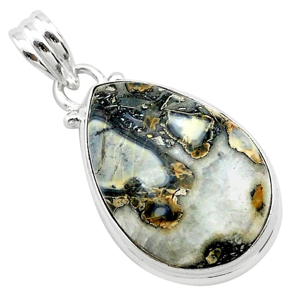 14.23cts natural malinga jasper 925 sterling silver pendant jewelry t22888