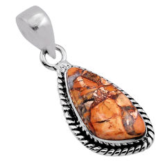 7.35cts natural malinga jasper fancy 925 sterling silver pendant jewelry n40025