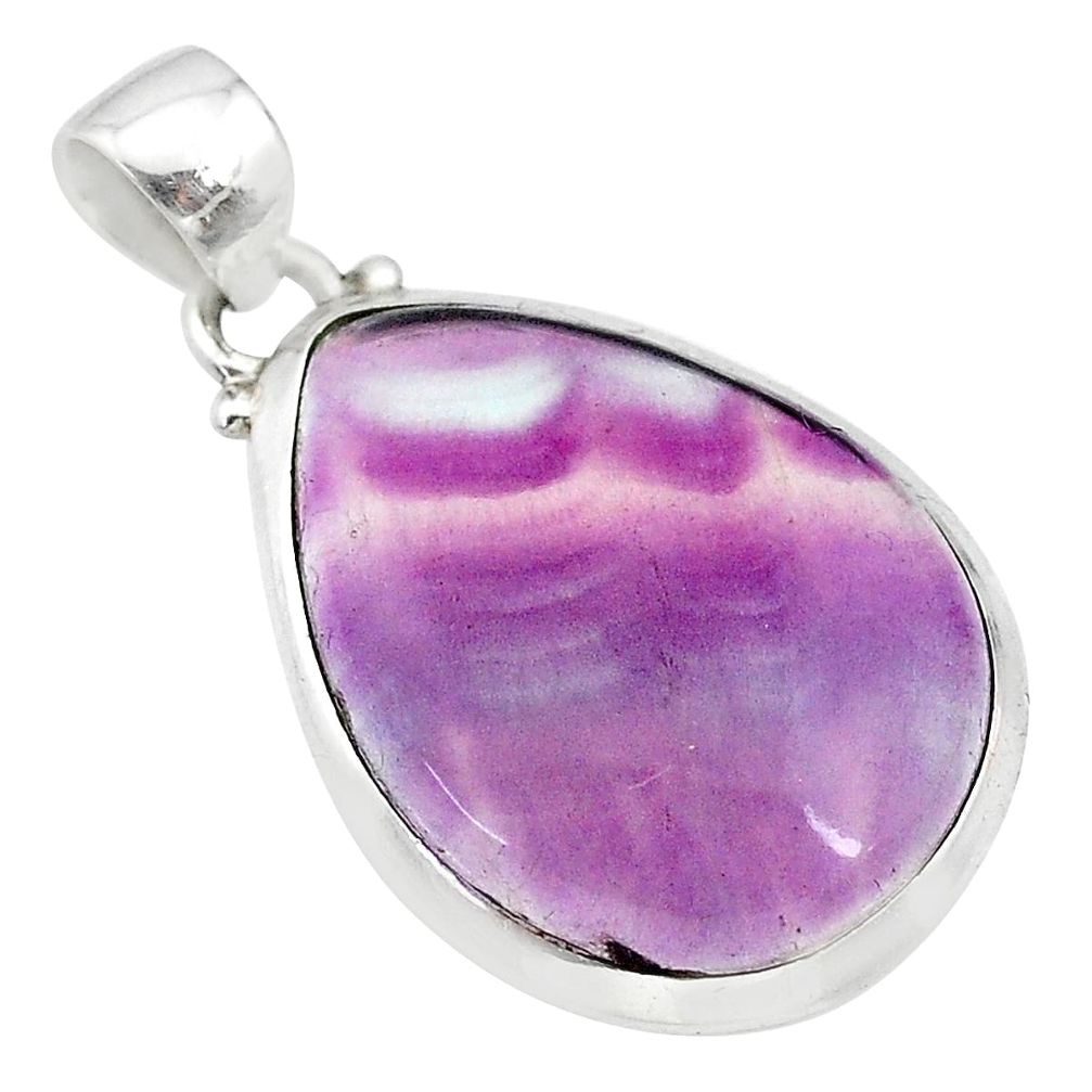 16.20cts natural multi color fluorite 925 sterling silver pendant jewelry t21305