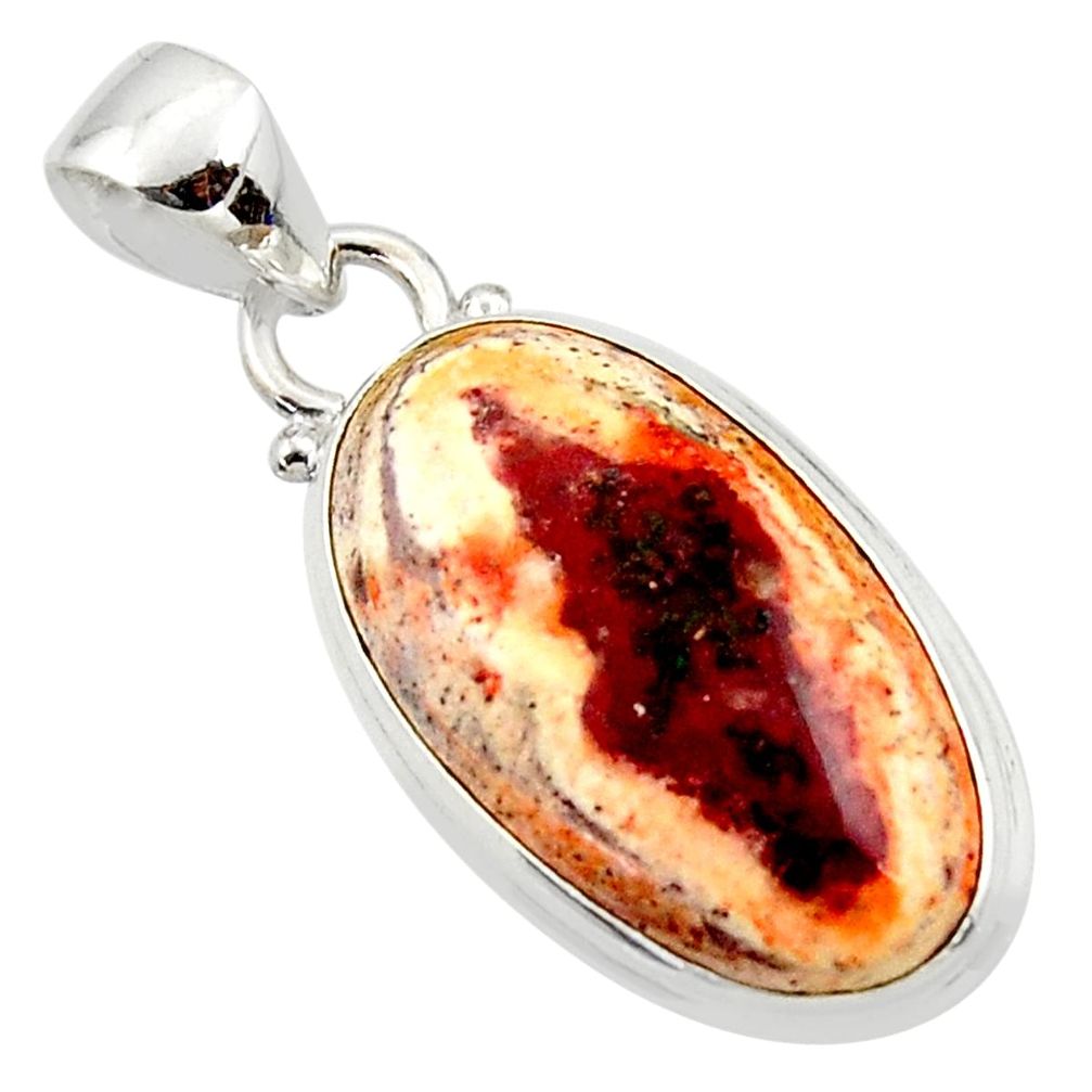 13.15cts natural multi color mexican fire opal 925 silver pendant jewelry r50760