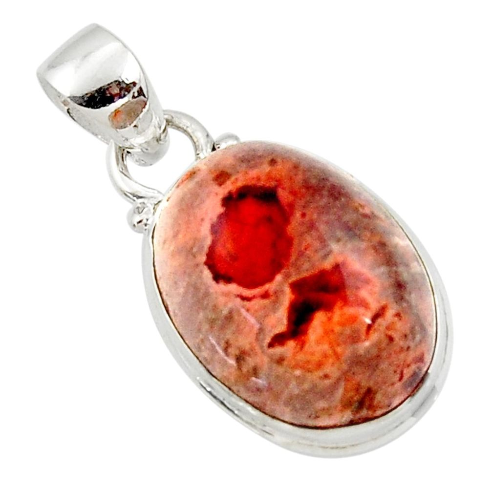 14.72cts natural multi color mexican fire opal 925 silver pendant r50743